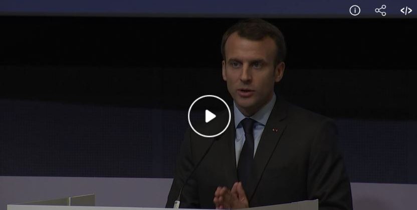 Emmanuel Macron, le 22 mars 2018 : « Il s’agit de s’engager dans une révolution des transports en convertissant les flottes de poids lourds au gaz » !