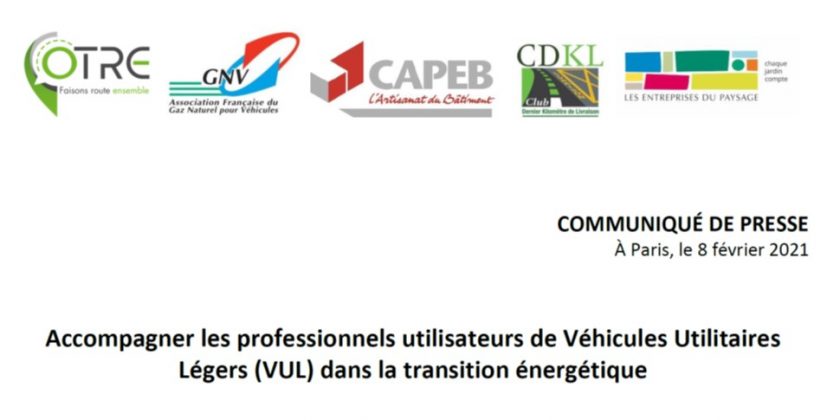 Pour accompagner la mutation vers des énergies décarbonées, les professionnels demandent la revalorisation du PTAC à 4,5 tonnes pour les véhicules propres