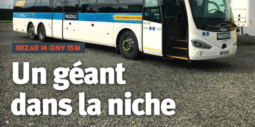 Jean-Philippe Pastre prend en mains l’autocar Irizar i4 H GNV 15m pour Mobilités Magazine